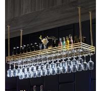 AYHARYLH Portabottiglie da Soffitto,Espositore Portabottiglie,Portabottiglie da Appendere Industriale Regolabile, per bar, caffetteria e cucina