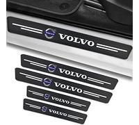 AYHYA 4 Pezzi Battitacco Auto per Volvo S90 S60 XC60 XC40 XC90 V40 V60 S60 S80,Protezione AntiGraffio per Portiere e Pedale, Striscia Antiscivolo Adesiva per Soglia Porta,Accessori Auto