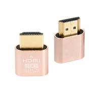 AYHYHLJZJ 2 pezzi HDMI Dummy Plug 4K@60Hz HDR Virtual Display-Adapter EDID Emulator, HDMI Dongle per l'attivazione GPU, supporta 4k@60Hz per Windows Mac OSX Linux (con luce di visualizzazione)