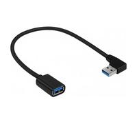 AYHYHLJZJ Prolunga USB a 90 gradi USB 3.0, prolunga USB corta 30 cm, spina angolare a 90 gradi, design salvaspazio per PC, laptop, TV, PS4