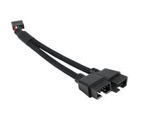 AYHYHLJZJ Splitter USB 2.0 9 pin scheda madre splitter USB, 9 pin header su 2 prese USB 2.0 femmina, 9 pin, nylon intrecciato, per scheda madre interna del computer, cavo adattatore USB da 15 cm