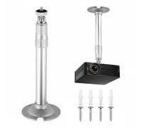 AYHYHLJZJ Supporto da soffitto universale in alluminio per mini proiettore, inclinazione e rotazione a 360°, installazione facile e robusta fino a 5 kg, ideale per ufficio, parete e soffitto