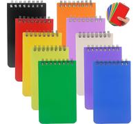 Ayicheyl Spiral Quaderno Appunti Piccolo, 10 Pezzi A7 Taccuino Tascabile Colorato, Block Notes Piccoli Mini Notebook 5 Minute Journal per I Viaggi, La Scuola, Il Lavoro