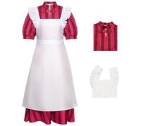 AYIMEIS Anime Il Ragazzo E L'Airone Himi Cosplay Costume Set Abito da Cameriera Himi Uniforme Maid Dress Natale Halloween Carnevale Party Stage Performance Costume