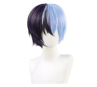 AYIMEIS Aoyagi Toya Cosplay Parrucca Corta Blu-nero Arancione Project Sekai Cosplay Costume Toya Aoyagi Wig Natale Halloween Carnevale Party Performance Costume Accessori Adulti