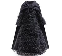 AYIMEIS Bambina Elphaba Cosplay Costume con Mantella Wicked Strega Elphaba Costume Nero Gotico Abito da Strega Natale Halloween Carnevale Party Stage Performance Cosplay Ragazza 110-160