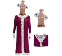 AYIMEIS Donna Kinger Cosplay Costume Jumpsuit e Maschera Anime The Amazing Digital Circus Cosplay Outfit Kinger Uniforme Natale Halloween Carnevale Party Stage Performance Costume per Adulti