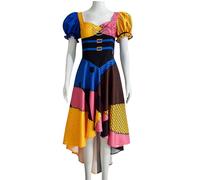 AYIMEIS Donna Sally Cosplay Costume Flim Jack Skellington Cosplay Sally Costume Stampato Abito da Sposa Scheletro Gotico Uniforme Natale Halloween Carnevale Party Performance Abiti Adulti