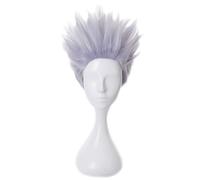 AYIMEIS Gojo Satoru Cosplay Parrucca Corta Argento Anime Jujutsu Cosplay Costume Satoru Gojo Wig Natale Halloween Carnevale Party Performance Costume Accessori