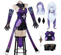 AYIMEIS Honkai Star Rail Black Swan Cosplay Costume Completo con Parrucca Honkai Star Rail Cosplay Outfit Black Swan Uniforme Sexy Natale Halloween Carnevale Party Stage Performance