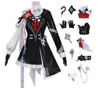 AYIMEIS Honkai Star Rail Evernight Cosplay Costume Completo con Parrucca Honkai Star Rail March 7th Cosplay Outfit Evernight Uniforme Natale Halloween Carnevale Party Stage Performance