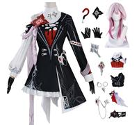 AYIMEIS Honkai Star Rail Evernight Cosplay Costume Completo con Parrucca Honkai Star Rail March 7th Cosplay Outfit Evernight Uniforme Natale Halloween Carnevale Party Stage Performance