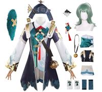 AYIMEIS Honkai Star Rail HuoHuo Cosplay Costume Completo con Parrucca e Coda Honkai Star Rail Cosplay Outfit HuoHuo Uniforme Natale Halloween Carnevale Party Stage Performance