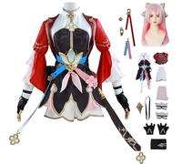 AYIMEIS Honkai Star Rail March 7th Cosplay Costume Completo con Parrucca Honkai Star Rail Cosplay Outfit Xianzhou March 7th Uniforme Natale Halloween Carnevale Party Stage Performance