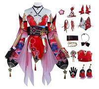 AYIMEIS Honkai Star Rail Sparkle Cosplay Costume con Parrucca e Maschere Honkai Star Rail Cosplay Outfit Sparkle Uniforme Natale Halloween Carnevale Party Stage Performance
