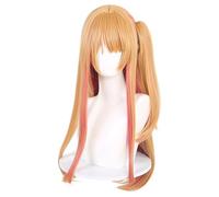 AYIMEIS Hoshino Ruby Cosplay Parrucca Arancione Lunga con Treccia Anime Oshi No Ko Cosplay Costume Ruby Hoshino Wig Natale Halloween Carnevale Party Stage Performance Costume Accessori