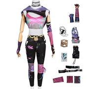 AYIMEIS Jinx Cosplay Costume Completo con Parrucca Anime Arcane 2 Cosplay Outfit Jinx Uniforme Natale Halloween Carnevale Party Stage Performance Costume Adulto