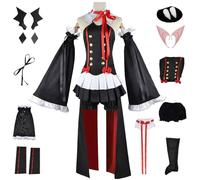 AYIMEIS Krul Tepes Cosplay Costume Completo con Parrucca Anime Seraph of The End Cosplay Krul Outfit Abito Gothic Lolita Natale Halloween Carnevale Party Stage Performance Adulto