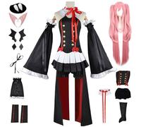 AYIMEIS Krul Tepes Cosplay Costume Completo con Parrucca Anime Seraph of The End Cosplay Krul Outfit Abito Gothic Lolita Natale Halloween Carnevale Party Stage Performance Adulto