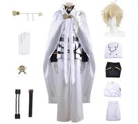 AYIMEIS Mikaela Hyakuya Cosplay Costume Completo con Parrucca Anime Seraph of The End Cosplay Mikaela Outfit Uniformi da Vampiro Natale Halloween Carnevale Party Stage Performance Adulto