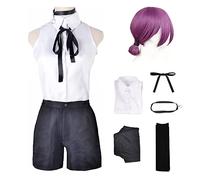 AYIMEIS Reze Cosplay Costume Set con Parrucca Anime Chainsaw Man Cosplay Costume Reze Uniform Sexy Halloween Carnival Party Stage Performance Vestiti per Adulti