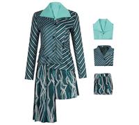 AYIMEIS ShenShen Cosplay Costume Set Wicked Strega ShenShen Costume Shen Shen Uniforme Scolastica Verde Natale Halloween Carnevale Party Stage Performance Cosplay Adulto