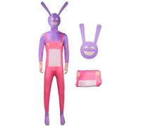 AYIMEIS Uomo Jax Cosplay Costume Jumpsuit e Maschera Anime The Amazing Digital Circus Cosplay Outfit Jax Uniforme Natale Halloween Carnevale Party Stage Performance Costume per Adulti