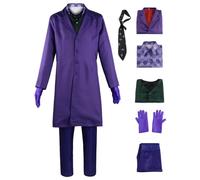 AYIMEIS Uomo Joker Cosplay Costume Set Completo Blazer Viola Clown Uniforme Joker 2 Film Costume Halloween Carnevale Natale Stage Performance Cosplay Adulto XS-3XL