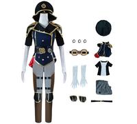 AYIMEIS Vi Cosplay Costume Completo con Parrucca Anime Arcane 2 Cosplay Outfit VI Uniformi da Poliziotta Natale Halloween Carnevale Party Stage Performance Costume Adulto