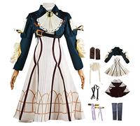 AYIMEIS Violet Evergarden Cosplay Costume Completo con Parrucca Anime Cosplay Violet Evergarden Abito Steampunk Natale Halloween Carnevale Party Stage Performance Costume Adulti XS-3XL