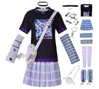 AYIMEIS Yoisaki Kanade Cosplay Costumee con Borsa Project Sekai Cosplay Outfit Personaggi del Gioco Kanade Yoisaki Uniforme Natale Halloween Carnevale Party Performance Anime Costume Adulti XS-3XL
