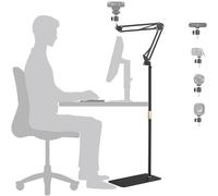 AYIZON Supporto da Pavimento per Webcam, Supporto da Pavimento per Webcam in Metallo Compatibile con Logitech C920 StreamCam C930 C922 C925e C615 Brio 4K