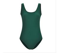 AYJMA Body da Donna in Maglia di Cotone a Coste skinny Casual Pagliaccetti Solido Senza Maniche Canotta Aderente Body Top Elastico L Verde