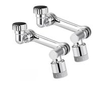 AYJYZHIAG 1-2 Pezzi prolunga Rubinetto in Lega Braccio robotico 1080° Girevole Universale Estensione for lavandino del Bagno(Dual Mode 2pcs)