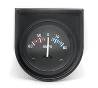 AYJYZHIAG 2 "52MM Nero Temp. Acqua/Temp. Olio/Pressa Olio Psi/Pressa kg/Volt/Amperometro/Indicatore di Livello Carburante Contatore for Auto con Staffa Pod Holder(Ammeter)