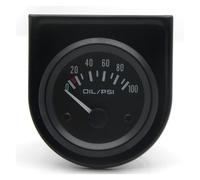 AYJYZHIAG 2 "52MM Nero Temp. Acqua/Temp. Olio/Pressa Olio Psi/Pressa kg/Volt/Amperometro/Indicatore di Livello Carburante Contatore for Auto con Staffa Pod Holder(Oil Press psi)