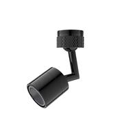 AYJYZHIAG Aeratore for Rubinetto Girevole Universale 1080°, prolunga Filtro antispruzzo in plastica, ugello gorgogliatore, Braccio robotico Cucina e Bagno(360 Degree Black)