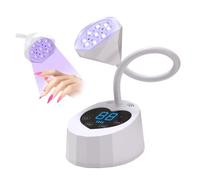 AYJYZHIAG Casa e Salone Lampada UV LED for Unghie Ricaricabile 27W Asciuga Unghie 360° Pieghevole Asciugatura Rapida for Unghie Manicure Smalto Colla Gel Lampada for polimerizzazione