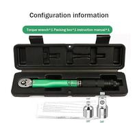 AYJYZHIAG Chiave dinamometrica reversibile di precisione a sgancio rapido con attacco quadro da 10-140 Nm, 3/8", professionale, for bici, moto, auto, attrezzi fai te(Green 10-140 Adapter)