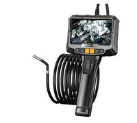 AYJYZHIAG Endoscopio a Doppia Lente Rotante a 360° da 5 Pollici, Telecamera di ispezione endoscopica IPS da 3,9 MM/6 MM, endoscopio Industriale Meccanico automobilistico(S10 6MM Single Lens)