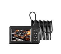 AYJYZHIAG Endoscopio Industriale a Doppia Lente da 8 mm, Telecamera Impermeabile IP67, Telecamera for fognatura con LCD da 4,3" e Telecamera di ispezione Digitale for scarichi Domestici(5m)