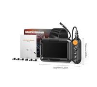 AYJYZHIAG Endoscopio Industriale Video IPS da 5'' 1080P con Doppia e Singola Lente, Telecamera di ispezione IP67, Telecamera a Serpente Impermeabile for Auto(10m,Dual Len)