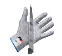 AYJYZHIAG Guanto da macellaio cucina in metallo resistente al taglio di livello 5, for sgusciare le ostriche, guanti sicurezza for il giardinaggio dei pesci(Blue,S)