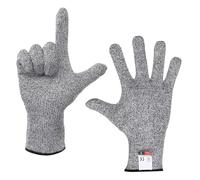 AYJYZHIAG Guanto da macellaio cucina in metallo resistente al taglio di livello 5, for sgusciare le ostriche, guanti sicurezza for il giardinaggio dei pesci(Black,S)