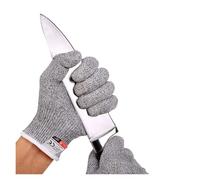 AYJYZHIAG Guanto da macellaio cucina in metallo resistente al taglio di livello 5, for sgusciare le ostriche, guanti sicurezza for il giardinaggio dei pesci(GRAY,S)