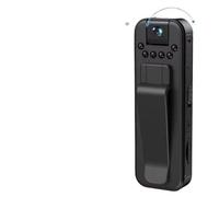 AYJYZHIAG Mini telecamera HD 1080P, piccolo videoregistratore digitale portatile, videocamera di sorveglianza, visione notturna, for la polizia, infrarossi(Add 64GB)