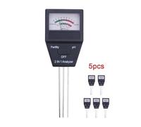 AYJYZHIAG Misuratore di umidità del Terreno 2 in 1 Misuratore di PH for Piante fertili Sensore di umidità del Terreno Portatile for casa Giardino Terreno agricolo Frutteto(5 PCS)