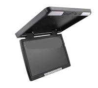 AYJYZHIAG Monitor da Tetto for Auto HD da 15,4 Pollici con Schermo LCD Ribaltabile, Monitor multimediali da soffitto, Accessori for Display da Montare sul Tetto(Black)
