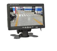 AYJYZHIAG Monitor for Auto LCD TFT AHD da 7 Pollici 1024x600, Monitor for retrovisione, Supporta Telecamera AHD 1080P, 2 ingressi Video a 4 Pin