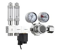AYJYZHIAG Regolatore di CO2 a Doppio Stadio Serie PRO for Acquario, Uscita Regolabile con solenoide CC e collettore consumabile(CO2 Regulator,CGA320)